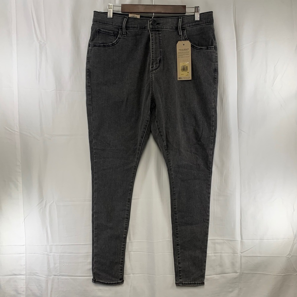 Levi's‎ 720 High-Rise Super Skinny Jeans Womens 16W M Black Hyperstretch